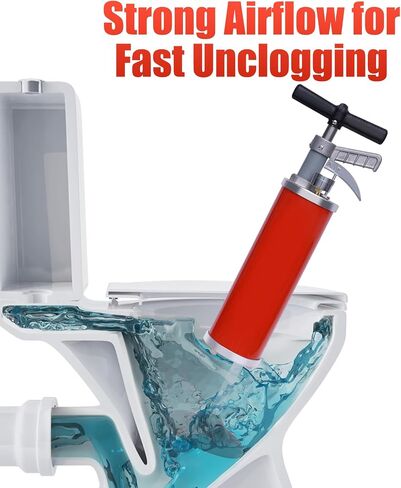 Pipe Blaster, High-Pressure Air Plunger Portable High Pressure Kinetic Toilet Plunger for Clear Clogged Kitchen Bathroom Toilet Drains Pipes in Saudi Arabia