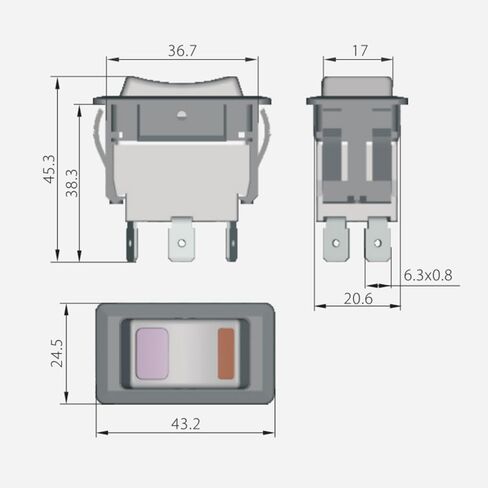 KEDU HY60D 4Pin Rocker Switch RET-MEX in Saudi Arabia