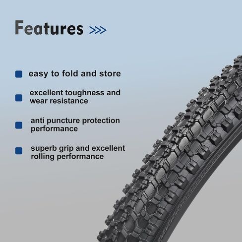 26x1.95/24x1.95 إطار الدراجة ، إطارات الدراجة البديلة للطي ، إطارات دراجة مريحة ومريحة ، إطارات مطاطية للطرق الصلبة ، موحلة in Kuwait