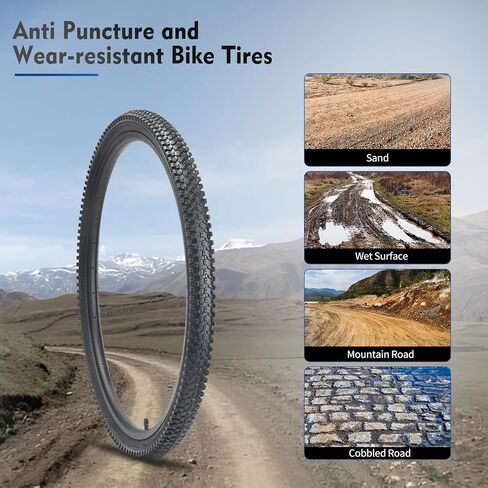 26x1.95/24x1.95 إطار الدراجة ، إطارات الدراجة البديلة للطي ، إطارات دراجة مريحة ومريحة ، إطارات مطاطية للطرق الصلبة ، موحلة in Kuwait