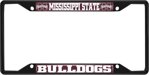 Fanmats 31266 Mississippi State Bulldogs Plant Metal Plate Frame Black in Saudi Arabia
