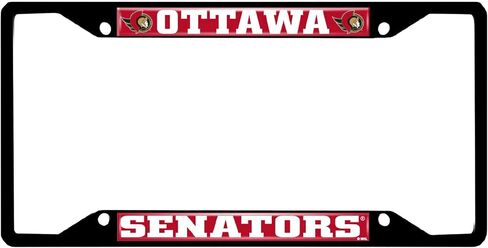 FANMATS 31829 Ottawa Senators Metal License Plate Frame Black Finish in Saudi Arabia