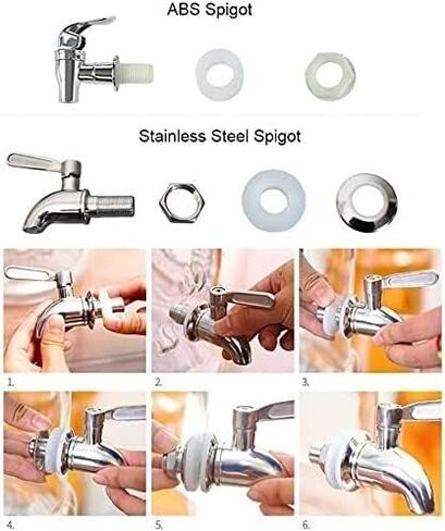TIST Beer Drinks Dispenser Beer Dispenser, Beer Bucket 7.5L/9L Glass Cold Beverage, Beverage Dispenser with Leak Free Nozzle, Glass Cover Home Bar Cask Ale Dispenser(9L) in Saudi Arabia