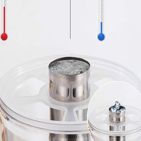 Beer Drinks Dispenser Beer Tower Distributor Beer Vending Machine Machine Beverage Dispenser Three Port 24L Diced Juice Beverage Distributor Home Bar Cask Ale Dispenser(Gold) in Saudi Arabia