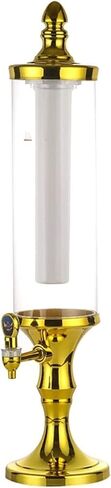 Beer Drinks Dispenser Beer Dispenser, 1.5L/2L/3L Transparent Beverage Dispenser, with Colored Lights and Detachable Ice Tube Home Bar Cask Ale Dispenser(1.5L) in Saudi Arabia