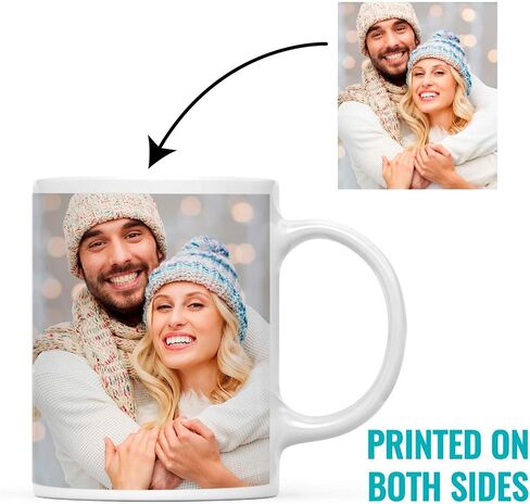 Andaz Press Personalized 11oz. Stainless Steel Custom Campfire Coffee Mug, Custom Mug With Picture, Logo, or Text, Includes Gift Box in Saudi Arabia