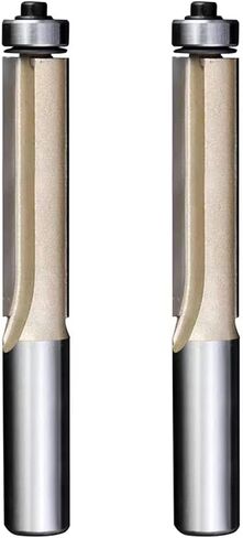 Router Bit Bearing Spiral Straight Flush Trimming Tool Woodworking 1/2 1/4 Diameter Carbide Side Milling 1Pcs ( Size : 1-2x19Dx85L ) in Saudi Arabia