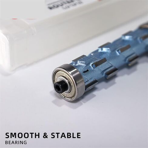 Router Bit Bearing Spiral Straight Flush Trimming Tool Woodworking 1/2 1/4 Diameter Carbide Side Milling 1Pcs ( Size : 1-2x19Dx85L ) in Saudi Arabia