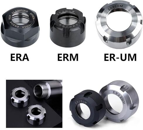 ER8/ER11/ER16/ER20/ER25/ER32/ER40 A/M/UM TYPE ER COLLET Chuck Nut للمخرطة 1PCs (الحجم: ER32-AUM) in Saudi Arabia