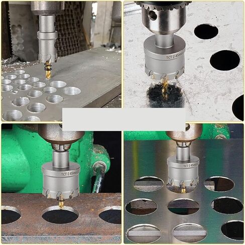 Hole Saw Drill Bits Set Stainless Steel Plate Iron Alloy Carbide Cobalt Metal 1Pcs (Color : 10PCS(16-50MM)) in Saudi Arabia