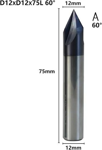 60 90 120 درجة كربيد تشريك مطحنة Deburring الحواف V Grove Bit 3 Flutes 2-12mm 1pcs (6xd6x50lx90d) in Saudi Arabia