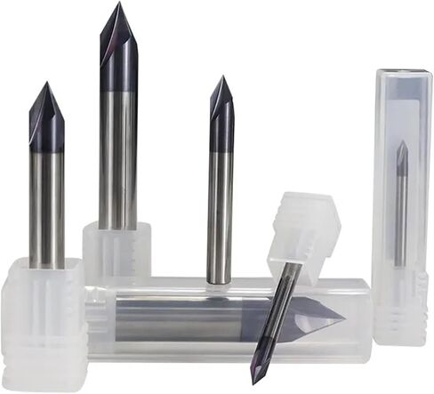 60 90 120 درجة كربيد تشريك مطحنة Deburring الحواف V Grove Bit 3 Flutes 2-12mm 1pcs (6xd6x50lx90d) in Saudi Arabia
