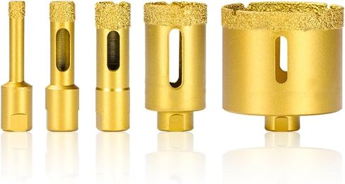 1Pcs 6-60mm M10 Thread Vacuum Diamond Brazed Hole Opener Carbon Steel Angle Grinder for Ceramic Tile Granite Marble Drill Bits(8mm) in Saudi Arabia