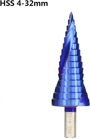 HSS 4-12/20/32 مم أزرق مطلي ثقب القاطع قاطع القاطع شانك خطوة البت. in Saudi Arabia
