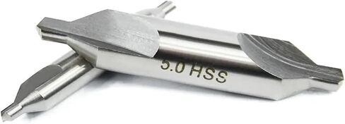 HSS Center Drill Bit Set 1.0/1.5/2.0/2.5/3.5/5mm Countersink Drill Bit 60 Degrees Combined Center Drills for Metal(6pcs Set) in Saudi Arabia