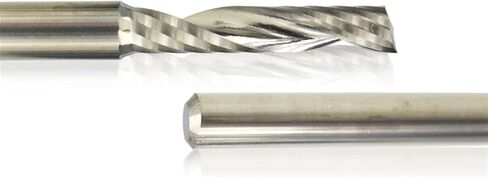 10Pcs Single Flute 3.175mm Shank Spiral Tungsten Steel Router Bits Carbide(2x6mm) in Saudi Arabia