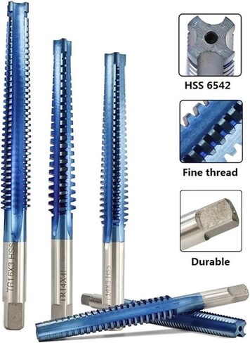 HSS Thread TAP TR8/10/12/14/16 SPORAL SCREW THE THE TLAIN ​​PRICK BET اليسار/اليمين آلة النقر 1PCS (TR10X3.0) in Saudi Arabia