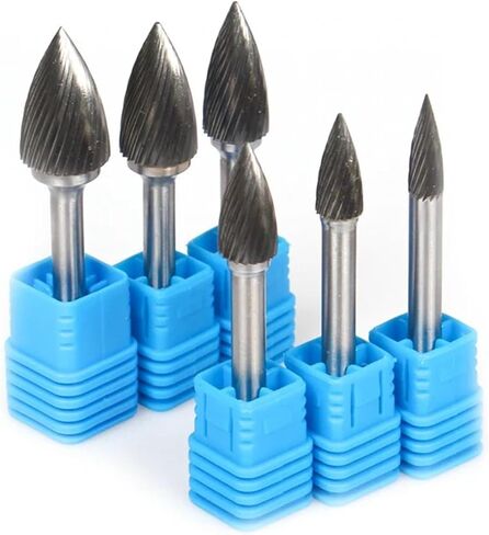 G Type Tungsten Tungsten Carbide Alloy File File Point Burr Die Grinder Armive Tools Drill Milling Bits 1PCS (6pcs (G06-16)) in Saudi Arabia