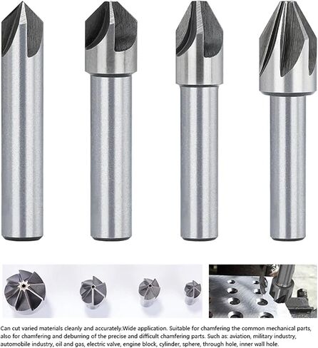 HSS Steel Chamfering 4/6/8/10/12/14/18mm 60/90 Degrees Countersink Drill Bit Metal Chamfering Drill Hole Cutter 1Pcs(10X60D) in Saudi Arabia