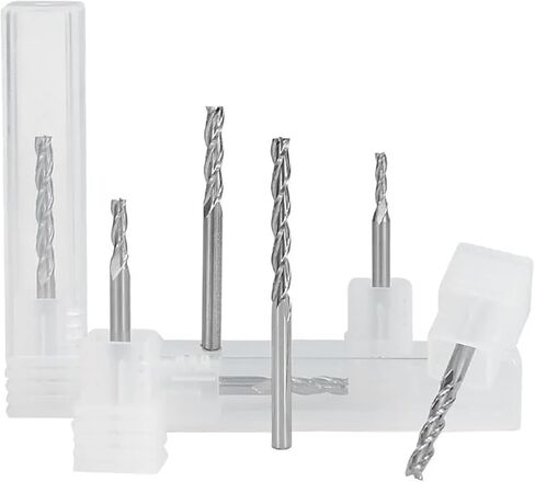 3 Flute Flat 3.175x3.175mm Carbide Engraving Bit for Woodworking Tools 1Pcs(3.175x3.175x8x38) in Saudi Arabia