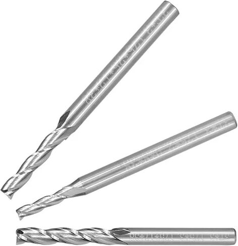 3 Flute Flat 3.175x3.175mm Carbide Engraving Bit for Woodworking Tools 1Pcs(3.175x3.175x8x38) in Saudi Arabia