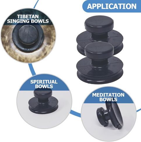 VANZACK Singing Bowl Replacement Part 2pcs Buddha Sound Bowl Lifting Handles Replacement Suction Cups for Singing Bowl Suction Cup Handle in Saudi Arabia