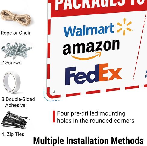 يرجى ترك الحزم والتسليم هنا بفضل تعليمات تسليم الإشارة على حزمي من Amazon FedEx USPS UPS لافتات خارجية داخلية للمكتب المنزلي in Kuwait
