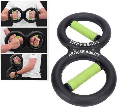 Grip Strength Trainer,ANGGREK Arm Force Exercising Tool 8 Shaped Promote Circulation Wrist Strength Trainer Fitness Equipment 10kg in Saudi Arabia