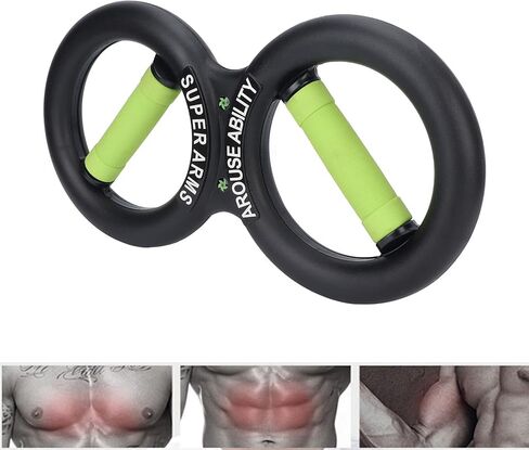 Grip Strength Trainer,ANGGREK Arm Force Exercising Tool 8 Shaped Promote Circulation Wrist Strength Trainer Fitness Equipment 10kg in Saudi Arabia