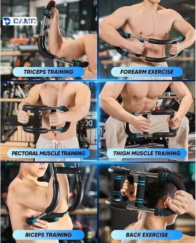 DAMR Arm Trainer, Arm Chest Exerciser with 2 Spring. Suitable for Men and Women of All Fitness Levels. Detachable Twister Fitness Equipment. Upper Body Muscle -Black, Adjustable Resistance Levels. in Saudi Arabia