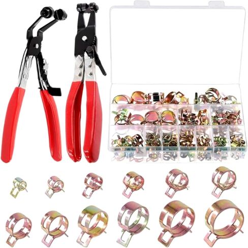 حزمة من 122 مطاطية متين مبطن p مقطع spring steel أنابيب المشابك ملحق للسيارات والأسلاك الصناعية in Kuwait