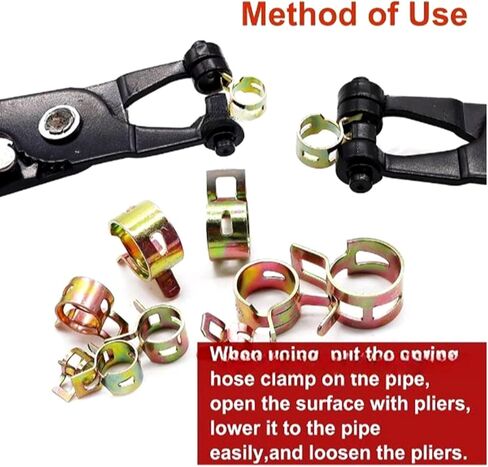 حزمة من 122 مطاطية متين مبطن p مقطع spring steel أنابيب المشابك ملحق للسيارات والأسلاك الصناعية in Kuwait