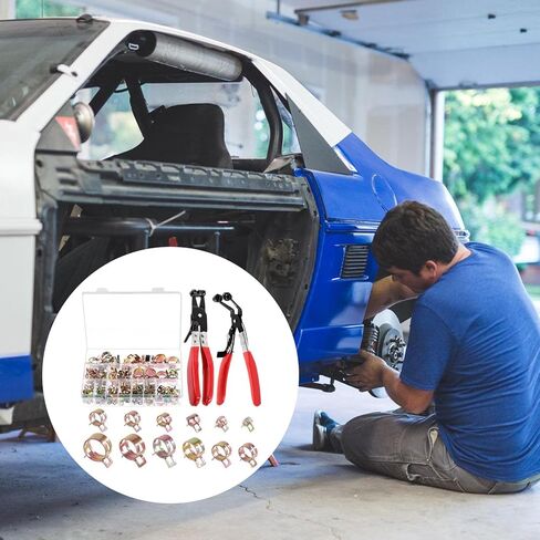 حزمة من 122 مطاطية متين مبطن p مقطع spring steel أنابيب المشابك ملحق للسيارات والأسلاك الصناعية in Kuwait