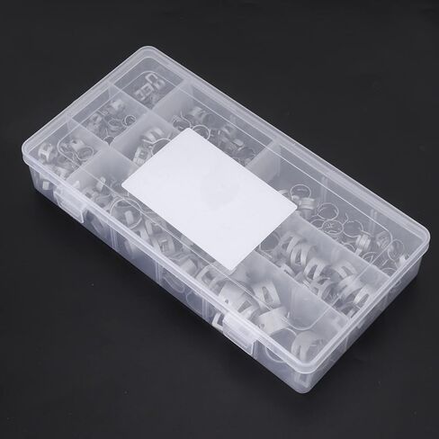 160pcs خرطوم المشابك الفضة 304 المشبك الينبخ الفولاذ المقاوم للصدأ/الحامل لأنابيب البنزين الوقود. مم. أيّ. المشابك. نكون. يحتاج .. 160. خرطوم. مم. 11. 6.5. 8. clampshose in Saudi Arabia