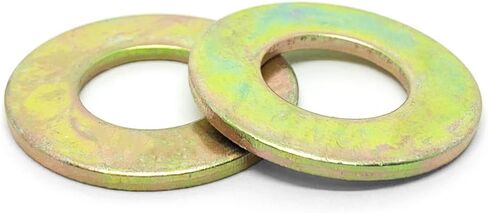 (150 قطعة) 3/8 "SAE الصف 8 غسالات مسطحة الزنك الأصفر in Saudi Arabia