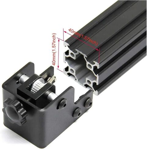 1pcs Double Slot Aluminum Profile 40x40 3D Printer Belt Stretch Straightening Tensioner in Saudi Arabia