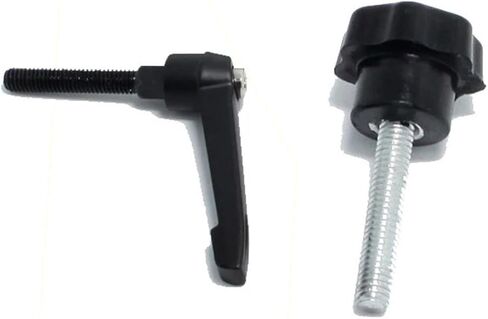 M6 M8 Plum Hand Tightening L-Shaped nut Handle Thread Star Mechanical Black Thumb nut Clamping knob Manual nut Clamping Rod(M6x30-01) in Saudi Arabia