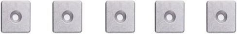 5-Piece 2020 Aluminum Profile End Cap Cover Plate with Single Hole Standard Profile Fitting 6063-T5 Open in Saudi Arabia