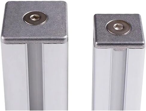 5-Piece 2020 Aluminum Profile End Cap Cover Plate with Single Hole Standard Profile Fitting 6063-T5 Open in Saudi Arabia