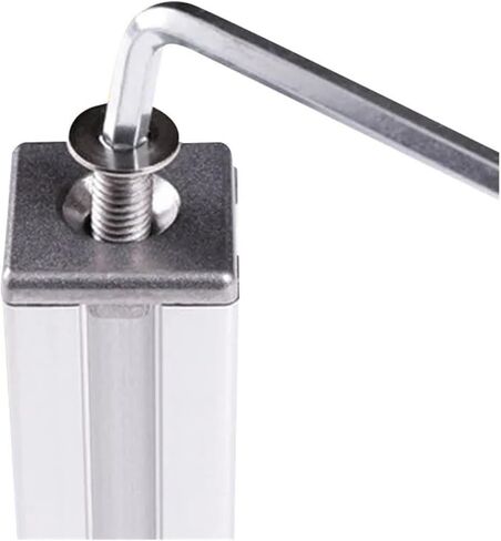 5-Piece 2020 Aluminum Profile End Cap Cover Plate with Single Hole Standard Profile Fitting 6063-T5 Open in Saudi Arabia