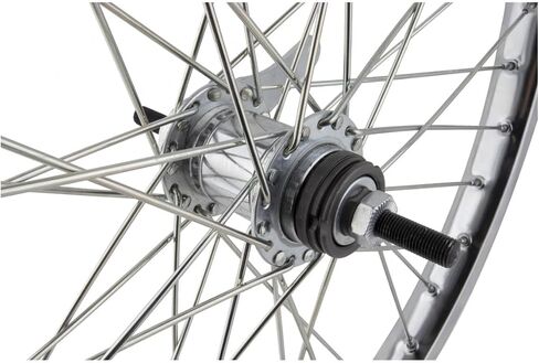WheelMaster Rear Bicycle Wheel 24 x 2.125 36H, Coaster, Bolt On, Silver in Saudi Arabia