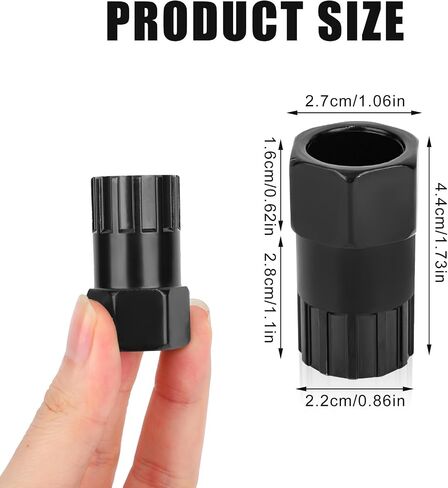 Bike Freewheel Removal Tool, Bicycle Cassette Lockring Remover Bottom Bracket Socket Wrench Bicycle Repair Tool Compatible with Shimano, Sun Race SRAM, DNP Epoch Sachs Aris in Saudi Arabia