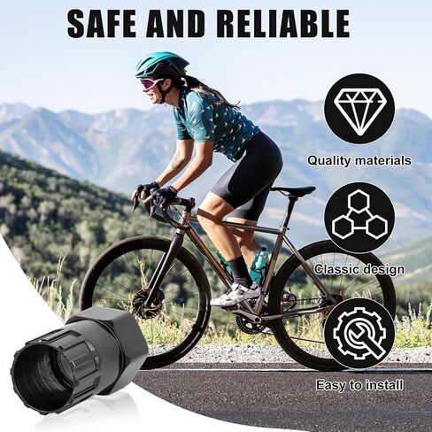 Bike Freewheel Removal Tool, Bicycle Cassette Lockring Remover Bottom Bracket Socket Wrench Bicycle Repair Tool Compatible with Shimano, Sun Race SRAM, DNP Epoch Sachs Aris in Saudi Arabia