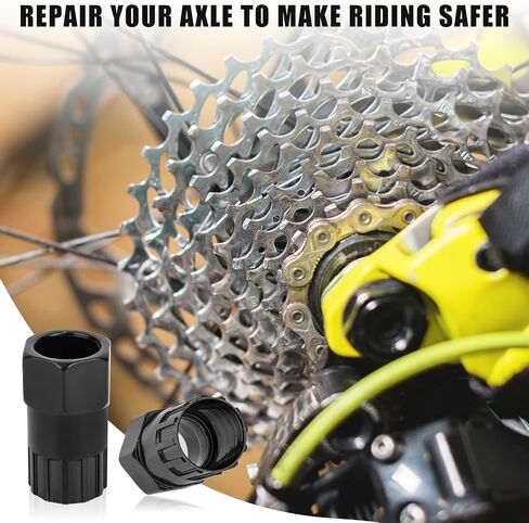 Bike Freewheel Removal Tool, Bicycle Cassette Lockring Remover Bottom Bracket Socket Wrench Bicycle Repair Tool Compatible with Shimano, Sun Race SRAM, DNP Epoch Sachs Aris in Saudi Arabia