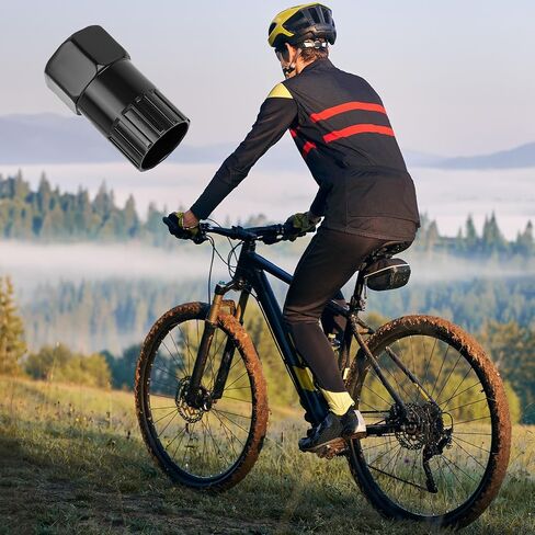 Bike Freewheel Removal Tool, Bicycle Cassette Lockring Remover Bottom Bracket Socket Wrench Bicycle Repair Tool Compatible with Shimano, Sun Race SRAM, DNP Epoch Sachs Aris in Saudi Arabia