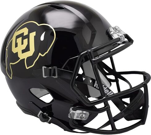 Colorado Buffaloes Black Riddell Speed Replica Full Size Football Helmet - New in Riddell Box in Saudi Arabia