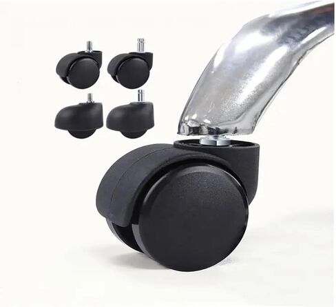 5 Pieces/lot Furniture Foot Wheelchair Computer Rotation Damping Universal Wheel(Circlip Bread Wheel) in Saudi Arabia