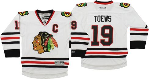Outerstuff NHL Chicago Blackhawks Jonathan Toews #19 Youth 8-20 Premier White Jersey in Saudi Arabia