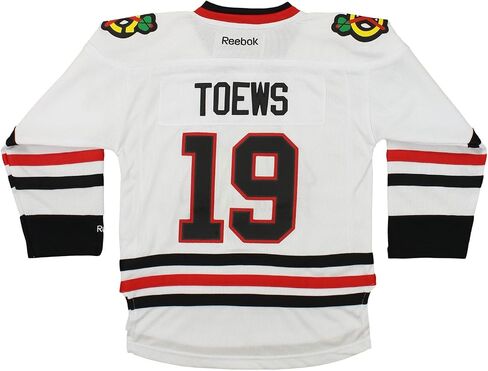 Outerstuff NHL Chicago Blackhawks Jonathan Toews #19 Youth 8-20 Premier White Jersey in Saudi Arabia