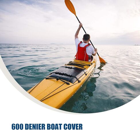 GOODSMANN Trailable Marine Grade Heavy Duty 600D Kayak Cover, Canoe Cover Fits 16ft. Length, Beam Width to 36'' 9921-0172-33 in Saudi Arabia